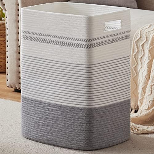 80L Large Cotton Rope Laundry Basket by SIXDOVE