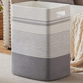 80L Large Cotton Rope Laundry Basket by SIXDOVE