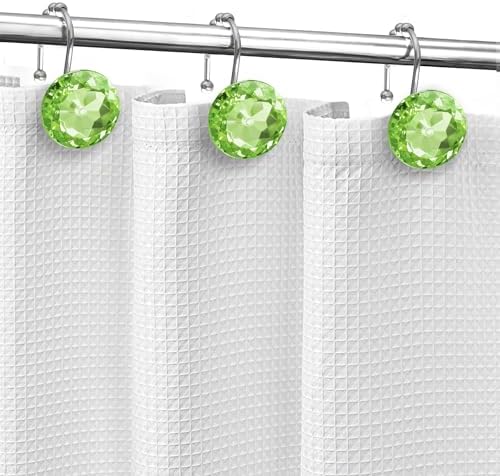 Sunlit Luxury Design Round Sage Green Diamond Crystal Gem Bling - Image 5