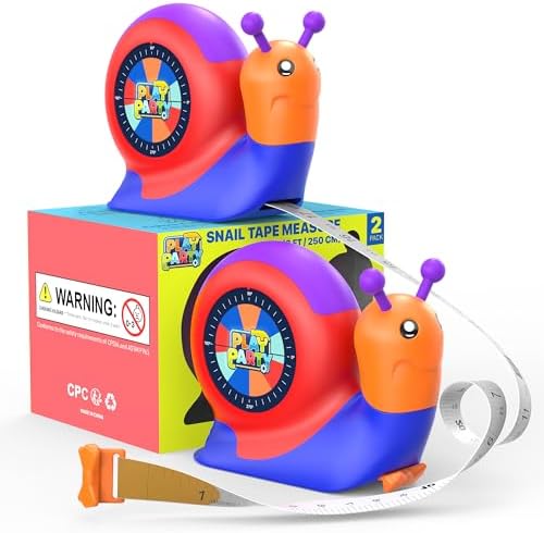 8ft Tape Measure for Kids, STEM Educational Tool by PLAYPARTY
