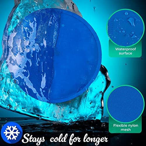Gel Ice Packs Reusable Round - 2 Pcs 5.5" Ice Packs for Injuries, Wisdom Teeth, Breastfeeding, Mastectomy Recovery, Warm & Cold Compress for Cyst, Sinus Headaches Physical Cooling