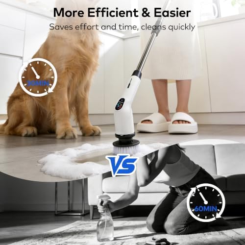 Electric Spin Scrubber, Cordless Cleaning Brush - Image 4