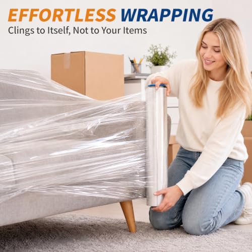 SWRT Stretch Wrap Roll, 18 in x 1500 Ft Plastic Wrap - Image 7