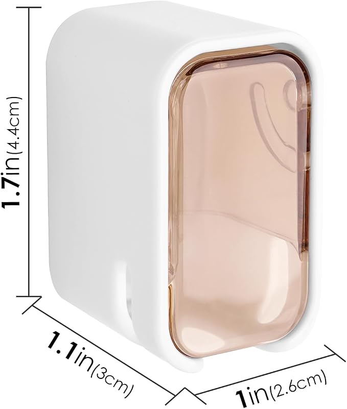 4 Pack Toothbrush Holders for Bathrooms Shower, Wall Mount Toothbrush Organizer - Image 5