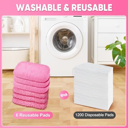 6-Pack Reusable Microfiber Mop Pads Compatible - Image 5