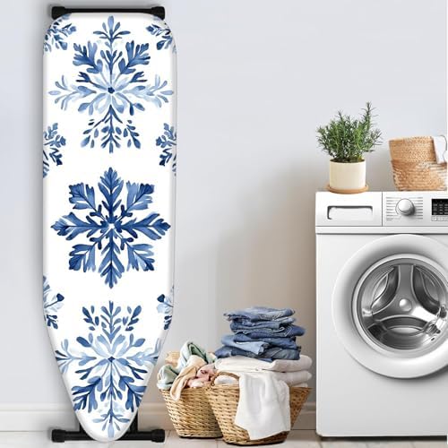 Nuxovilar Blue Snowflake Ironing Board Cover 15x54 Inches Polyester - Image 3