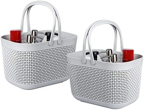 Plastic Portable Shower Caddy Basket, Storage Organizer, 2 Pack by UUJOLY