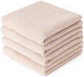 BOOMIBOO 4-Pack Dish Towels, 100% Cotton Waffle Weave, 13x28 in by BOOMIBOO