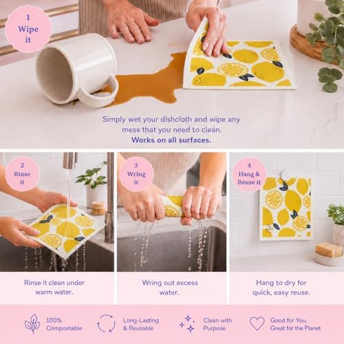 Harps&Seb Swedish Dishcloths for Kitchen Dishcloths - Image 3