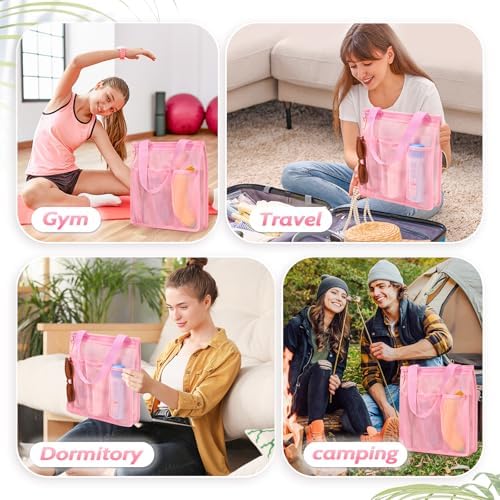 famichan Mesh Shower Caddy Portable, Gym Travel Camp Dorm Room Essentials - Image 5