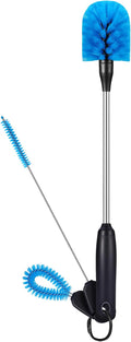 MOSOLAN 3-in-1 Water Bottle Brush and Straw Cleaning Set, Round Head | Non-Silp by mosolan
