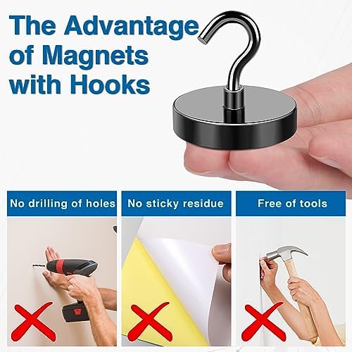 LOVIMAG Magnetic Hooks for Cruise Cabins, 6 Pack - Image 5