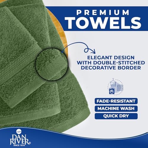 DAN RIVER 8 Piece Luxury Bath Towels - Image 6