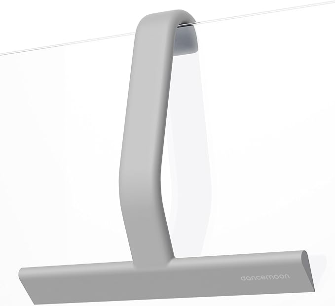 JustHang Shower Squeegee with Built-in Hook, 10-Inch Gray | Award-Winning Design by dancemoon