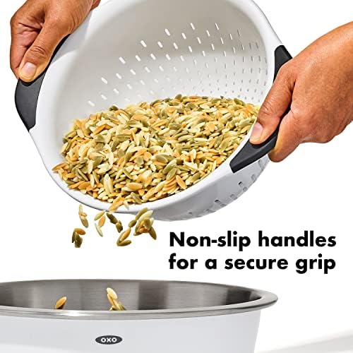 OXO Good Grips 3 QT Plastic Colander - Image 3
