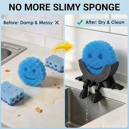 Creative Drainage Sponge Holder: Traceless Glue, 3D Printed Funny Kitchen Sink - Image 4