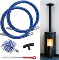 Pellet Stove Cleaning Brush Kit, 20FT Flexible Steel Rod by Dreyoo
