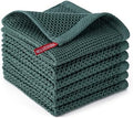 Kitchen Towels 6-Pack Kitchen Dish Cloths, 100% Cotton by BOOMIBOO