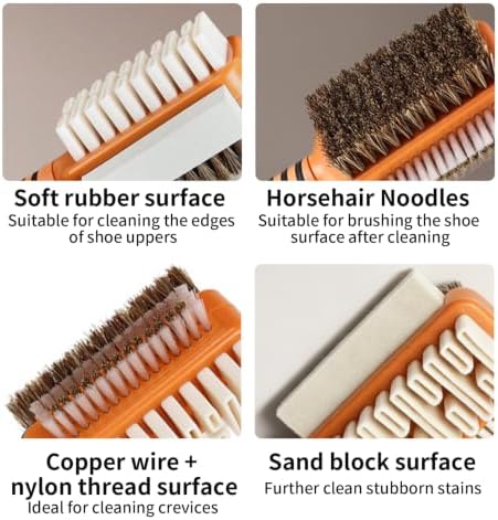 Suede&Nubuck 4-Way Leather Brush Cleaner Suede Brush - Image 4