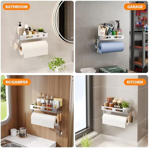 Paper Towel Holder Wall Mount for Bathroom, Paper Towel Holder - Image 3
