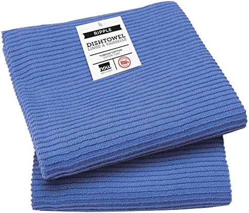 Now Designs Ripple Kitchen Towel, Royal Blue by NowDesigns
