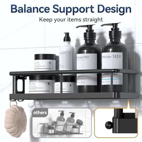YASONIC Shower Caddy Adhesive, Rustproof Shower Organizer - Image 5
