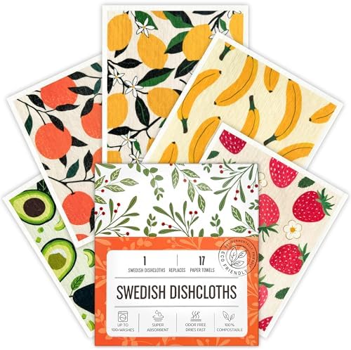 Swedish Dishcloths for Kitchen, Swedish Dish Cloths 5 Pack, Super Absorbent by Unknown