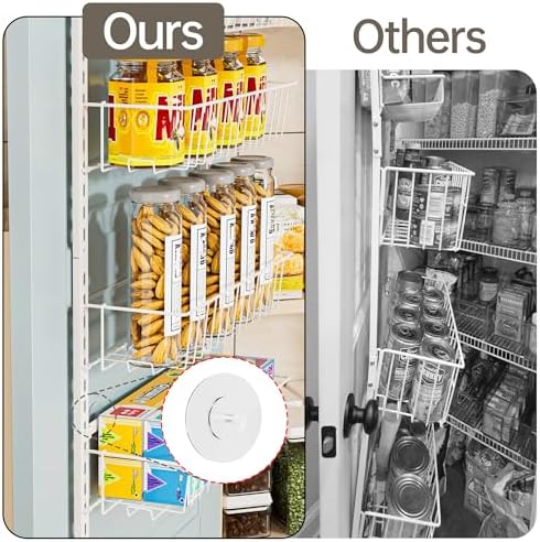 Delamu Adjustable Cabinet Door Organizer, 6-Tier Hanging Spice Rack Organizer - Image 5