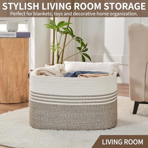 DOFASAYI Laundry Hamper with Handles, 72L Rope Laundry Basket - Image 7