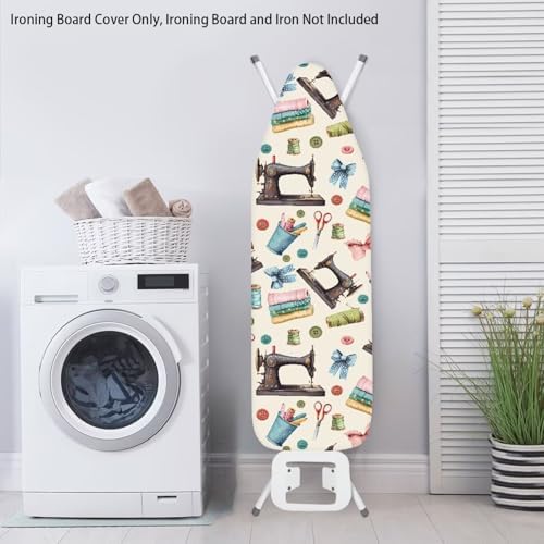 Sewing Machine Pattern Ironing Board Cover Fits Standard Modern Minimalism Iron - Image 4