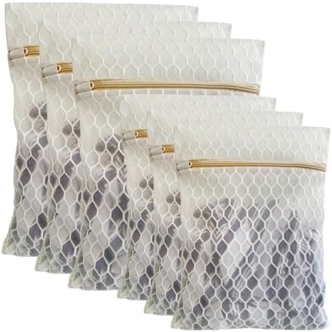 6Pcs Durable Honeycomb Mesh Laundry Bags by DuomiW