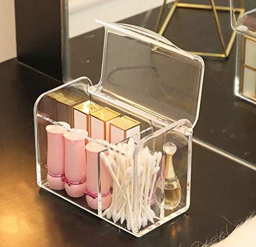 Square Acrylic Cotton Ball Pads Gauze Swab Holder Organizer Q-tip Dispenser - Image 4