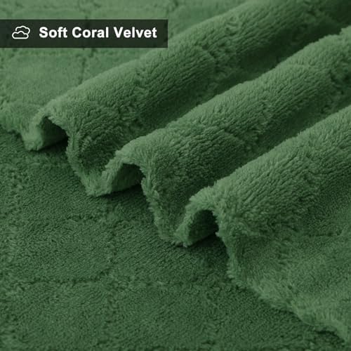 Homaxy 12 Pack Super Soft Absorbent Dish Towels, Grass Green - Image 2