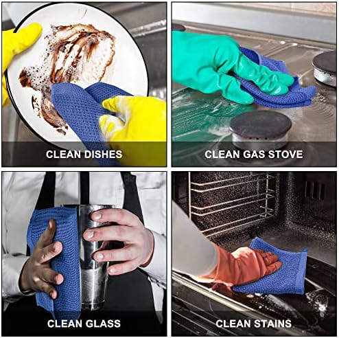 Nialnant 100% Cotton Kitchen Dish Cloths, 6 Pack Absorbent Dish Towels - Image 5