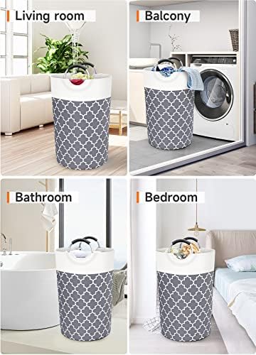 Large Laundry Basket 115L Tall Collapsible Hamper - Image 7