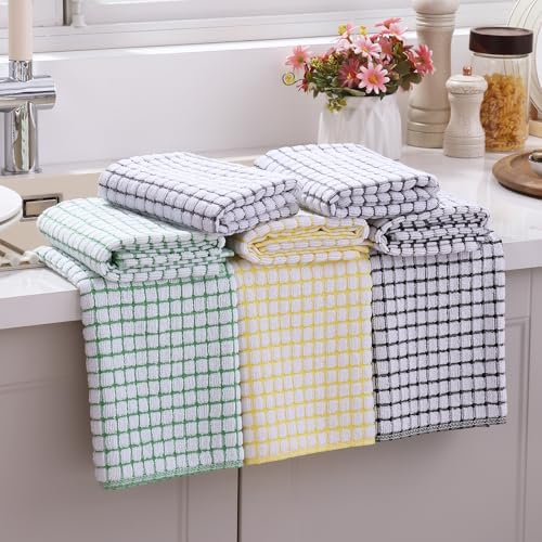 Mordimy Cotton 8 Pack Terry Kitchen Towels, 16 x 25 Inches - Image 2