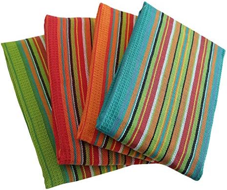 DG Collections Salsa Stripe Kitchen Dish Towels, 100% Cotton, Highly Absorbent - Image 5