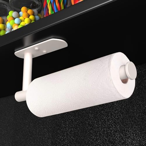 VAEHOLD Adhesive Paper Towel Holder Under Cabinet Wall Mount - Image 4