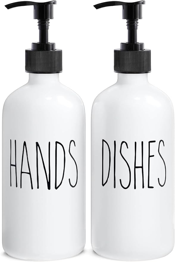 MOMEEMO Soap Dispenser Set 2 Pack, Contains Dish and Hand Soap Dispenser. | by MOMEEMO