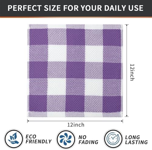 Mordimy Cotton Waffle Weave Dish Cloths, 6 Pack - Image 6