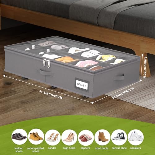 homyfort Under Bed Shoe Storage - Image 2