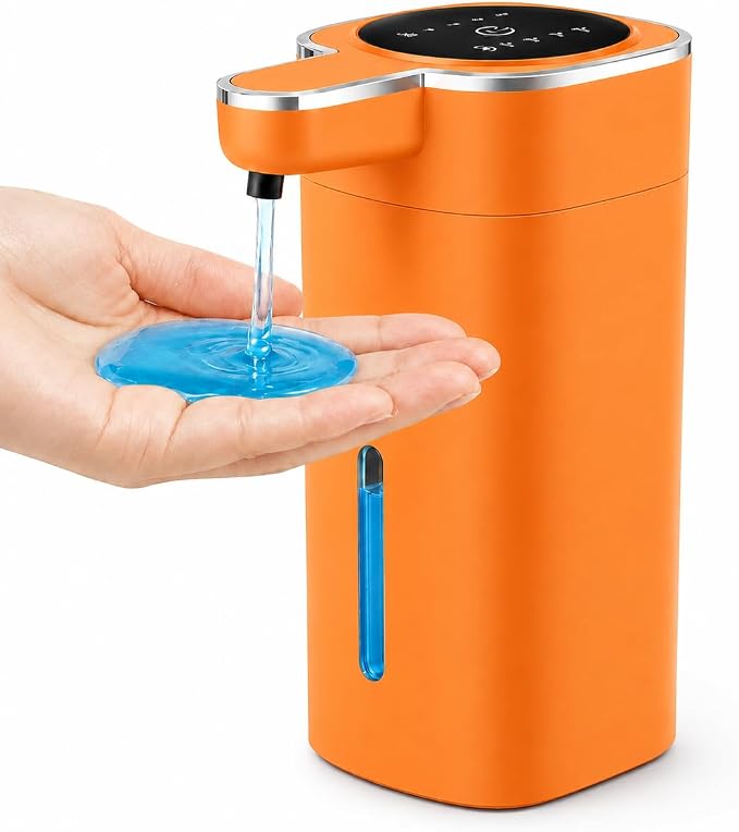 Automatic Liquid Soap Dispenser Touchless, USB Rechargeable | 14.2 oz Hand Soap by Poaoed