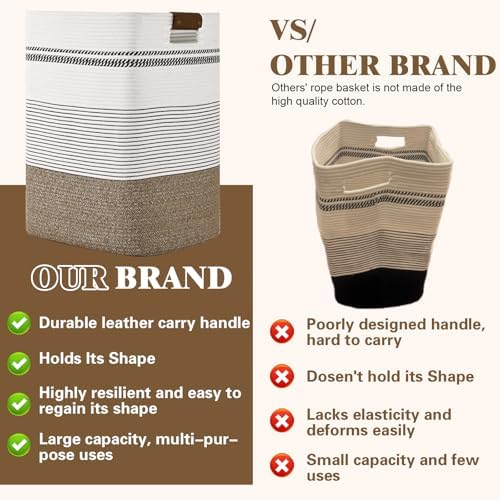 Laundry Hamper, 95L Tall Laundry Basket - Image 5