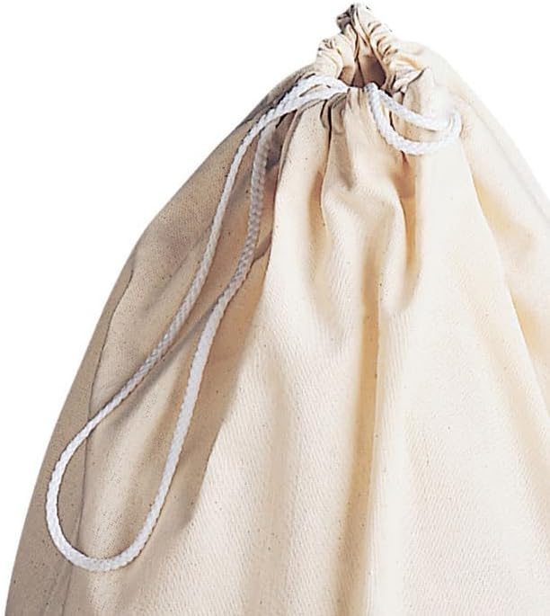 Household Essentials Cotton Laundry Bag, 100% Cotton, Drawstring Top - Image 4
