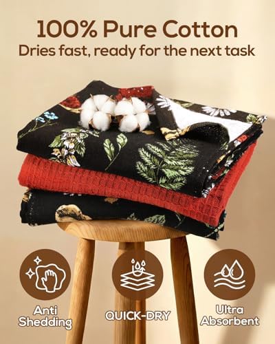 Miss Adola 3pcs 270GSM Cotton Kitchen Towels - Image 3