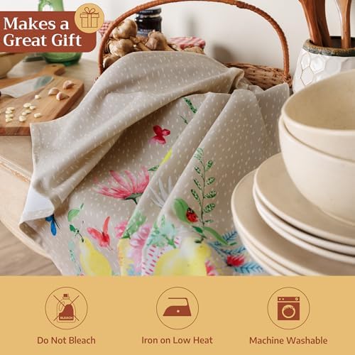 Maison d' Hermine Kitchen Towels Set of 3 Reusable 100% Cotton 27.50" x 20" - Image 5