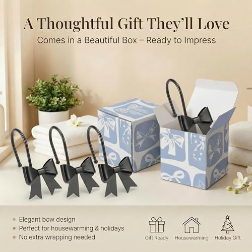 Bow Shower Curtain Hooks - Image 3