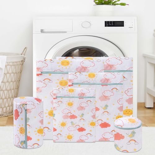 Mesh Laundry Bag Set with Zipper, 6 Sizes by Unknown