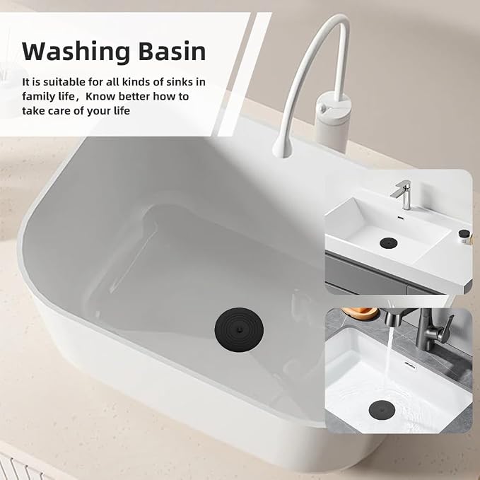 Tub Stopper 2PCS, Bathtub Drain Stopper, 6 inches Bathtub Tub Drain Cover - Image 4