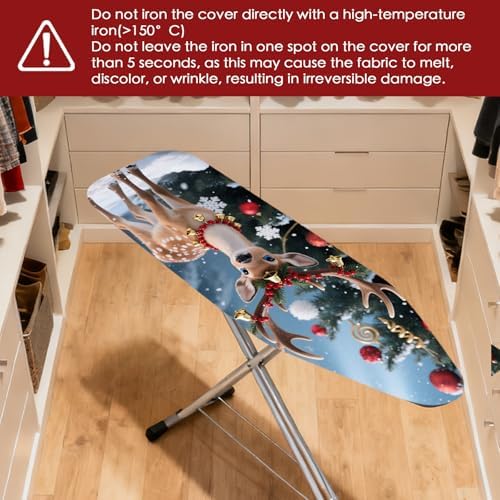 Nuxovilar Winter Deer Bells Ironing Board Cover 15x54 Polyester - Image 4